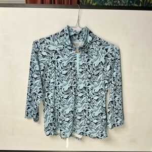 Floral Zip-Up Jacket